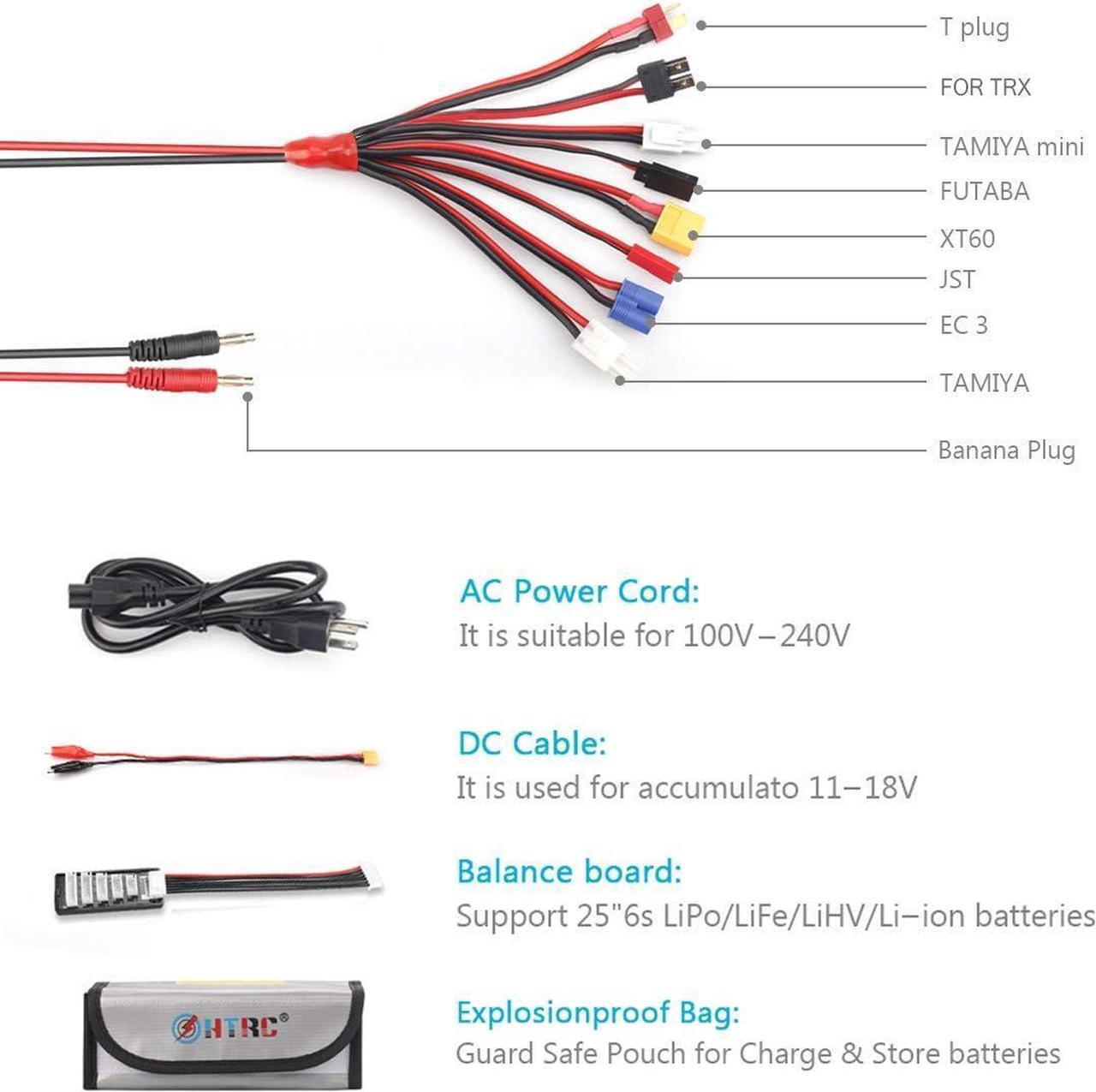 Alt view image 5 of 7 - Battery Charger, 1S-6S RC Car Charger 150W Lipo Charger 10A Balance Charger Fast Charge Discharge Smart Charger for LiPo/Li-ion/LiFe Battery(1-6s) NiMH/NiCd (1-15s) RC Hobby Battery Charger
