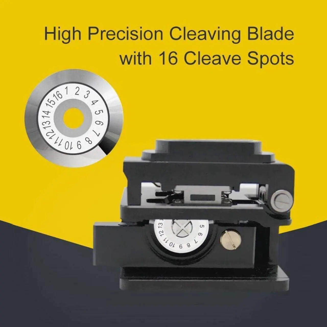 Alt view image 4 of 7 - High Precision Optical Fiber Cleaver with 16 Cleaving Spots and 48000 Cleaves Fiber Cutter Tool with FTTH Fiber Holder for 0.25mm 0.9mm 3.0mm Coating Diameter Fiber