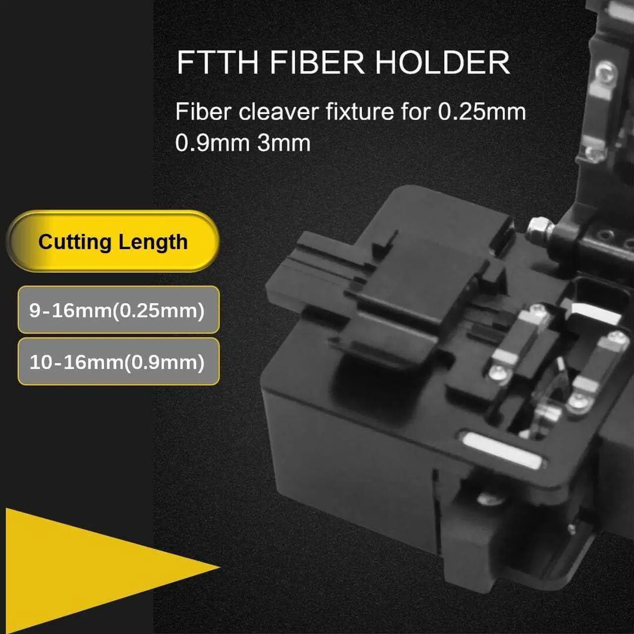 Alt view image 5 of 7 - High Precision Optical Fiber Cleaver with 16 Cleaving Spots and 48000 Cleaves Fiber Cutter Tool with FTTH Fiber Holder for 0.25mm 0.9mm 3.0mm Coating Diameter Fiber