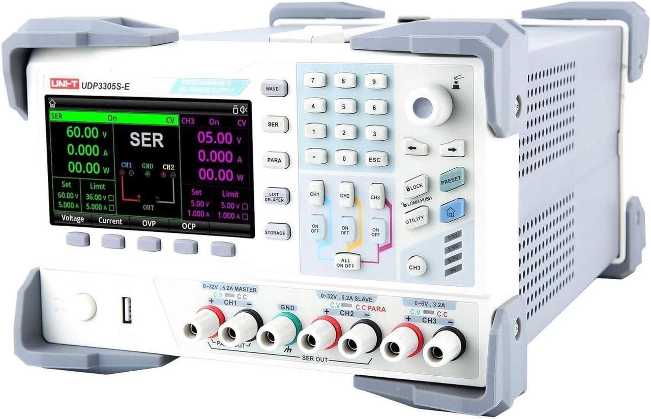 Alt view image 3 of 5 - UDP3305S-E Programmable Linear DC Laboratory Power Supply with 4 Channels, 328W, 10mV, 1mA Resolution; Voltage <0.3%+20mV Current <0.2%+5mA Setting Accuracy