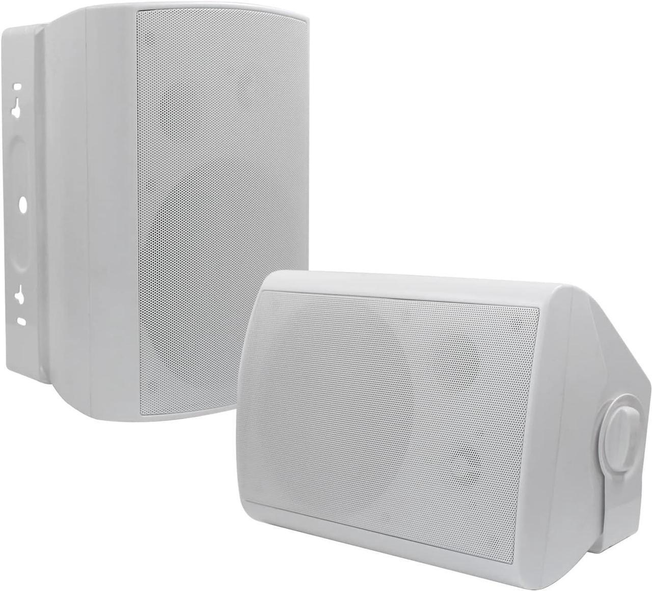Main image of 6.5 Inch 400W Outdoor Speakers Wired Waterproof Passive with Powerful Bass,Wall Mount Speakers for Patio Garage Covered Deck,All-Weather Durability (Pair,Black)
