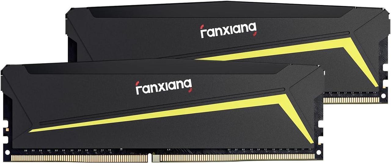 Main image of DDR4 RAM 32GB (2x16GB) 3200Mhz CL22 1.2V Desktop Computer Memory,Exclusively Compatible with Intel Platforms,Ideal for Gaming, Streaming, and Professional Application - Black