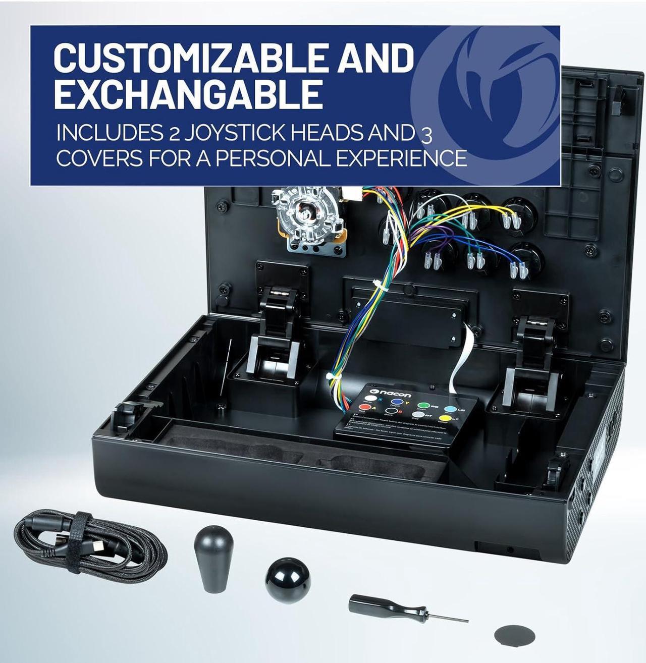 Alt view image 5 of 7 - Arcade Fight Stick Officially Licensed for Xbox Series X | S, Xbox One, Windows 10 | 11 PCs