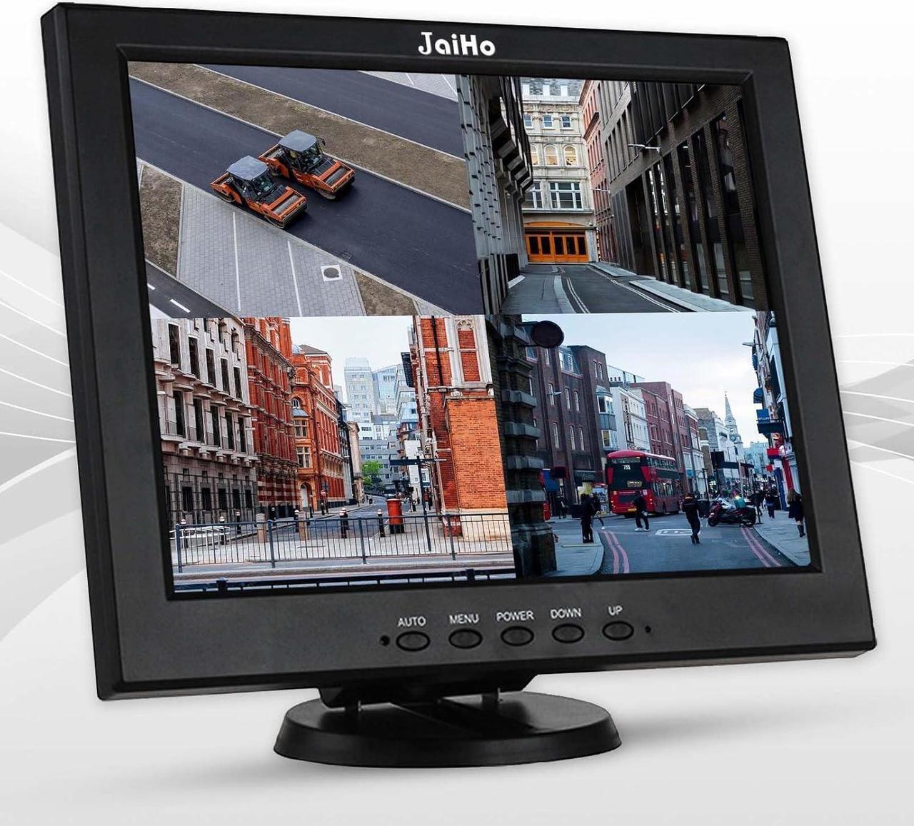 Alt view image 4 of 7 - 12 Inch LCD Security CCTV Monitor, 800x600 4:3 Resolution Color TFT LCD Display Screen with VGA/HDMI/AV/BNC/MIC USB Ports for Surveillance Camera, STB and Other Video Equipment