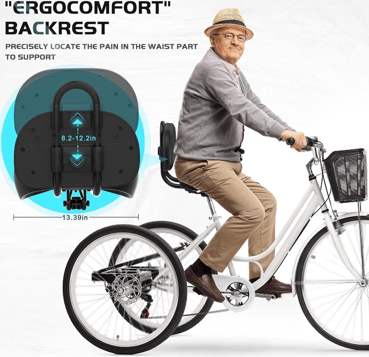 Alt view image 2 of 7 - Noseless Bike Seat Cushion for Men Women-Extra Padding Comfort Wide Bicycle Seat, Oversized Comfortable Saddle for Peloton Bikes, Exercise Bikes, EBikes