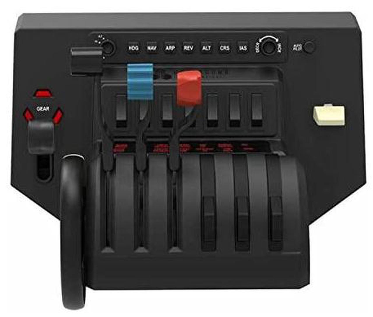 Alt view image 7 of 7 - Flight Simulator Throttle Quadrant - Trim, Gear, Flaps, Autopilot, Radio Switch Panel - 6 Interchangeable Levers  Desk Clamps Included - Programmable Functions  USB-C Cable Included [video game]
