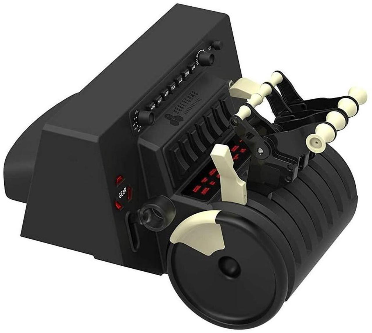 Alt view image 5 of 7 - Flight Simulator Throttle Quadrant - Trim, Gear, Flaps, Autopilot, Radio Switch Panel - 6 Interchangeable Levers  Desk Clamps Included - Programmable Functions  USB-C Cable Included [video game]