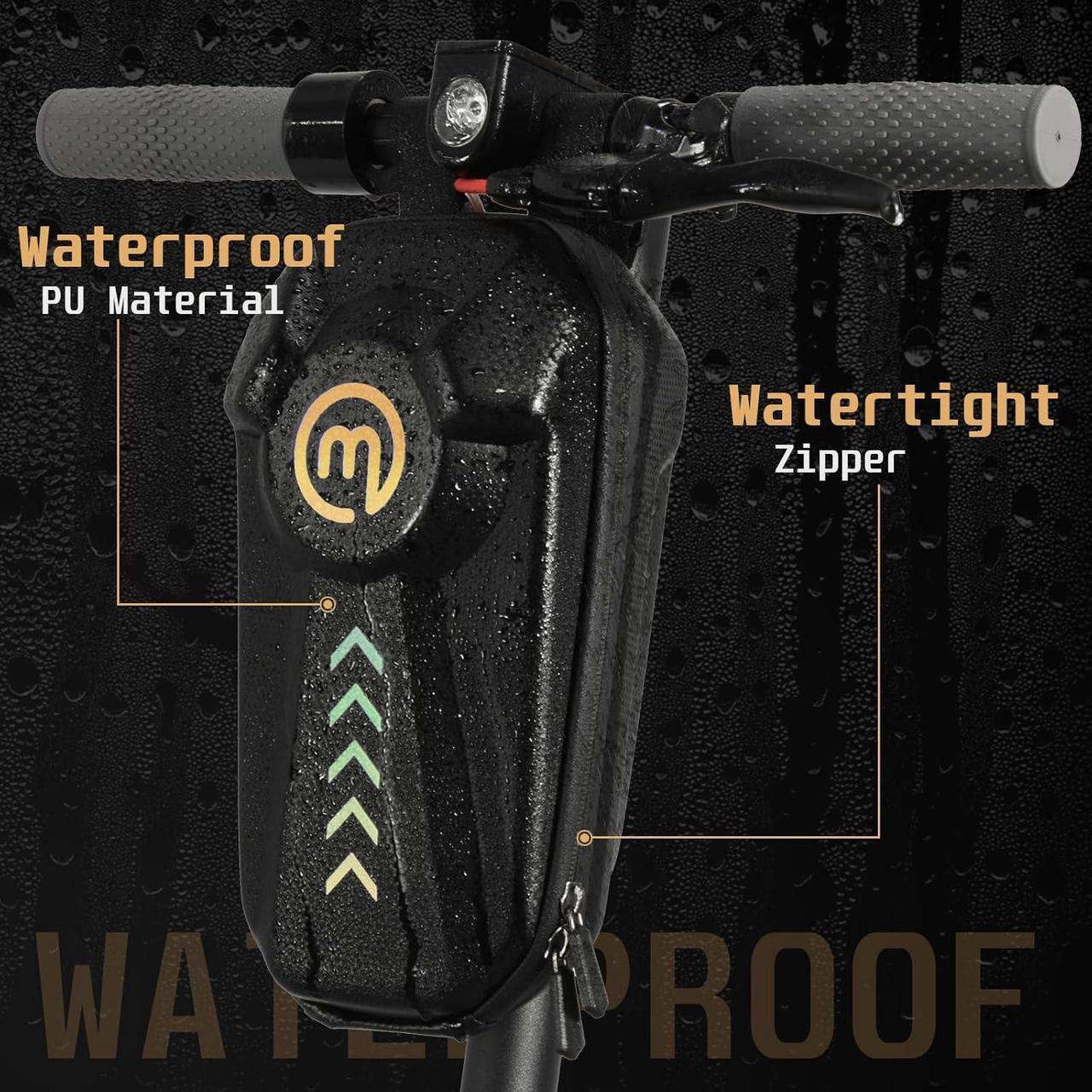Alt view image 4 of 7 - Electric Scooter Lock, 8mm Chain Lock Bike Locks Heavy Duty Anti Theft with 3 Keys and Waterproof Scooter Front Hanging Bag for E-Bike/Electric Scooters