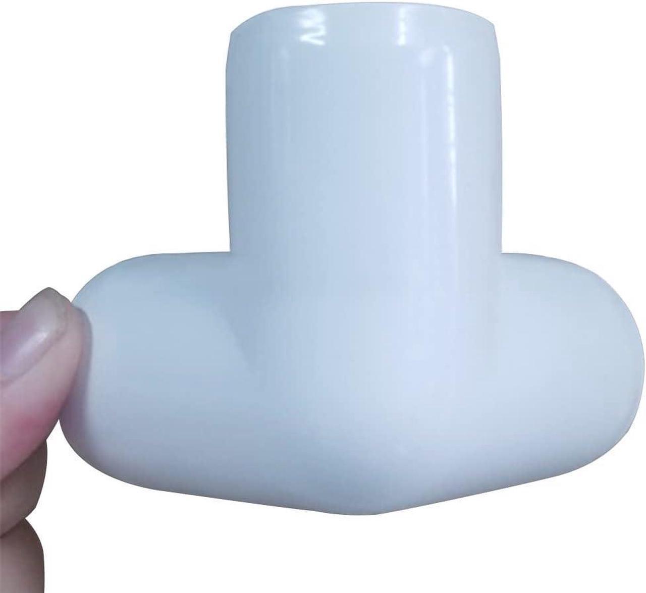 Alt view image 4 of 6 - 1-1/2 Tee PVC Fitting 3 Way Elbow Connector, Furniture Grade 90 Degree Elbow Side Outlet, PVC Corner Fittings for Building Furniture Greenhouse Shed Pipe Fittings Tent Connection(Pack of 16)