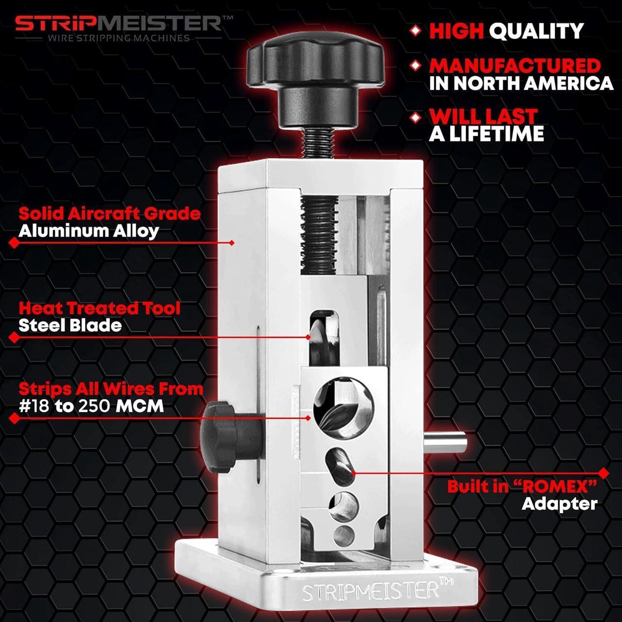 Alt view image 6 of 7 - Drill-Powered Wire Stripper Machine - Manual Wire Stripping Made Easy, Copper, Electric, and Stripping Drill Attachment Tool