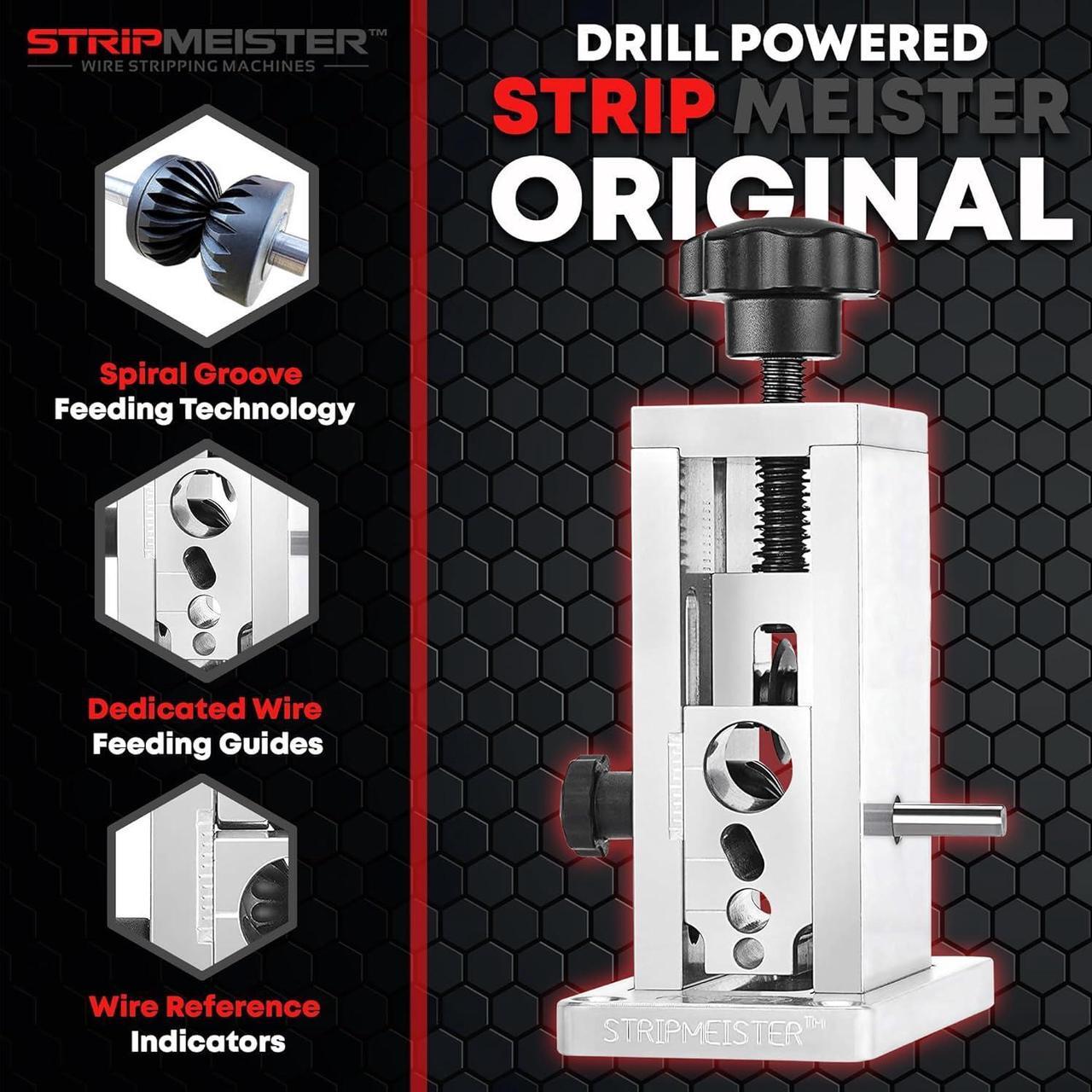 Alt view image 7 of 7 - Drill-Powered Wire Stripper Machine - Manual Wire Stripping Made Easy, Copper, Electric, and Stripping Drill Attachment Tool