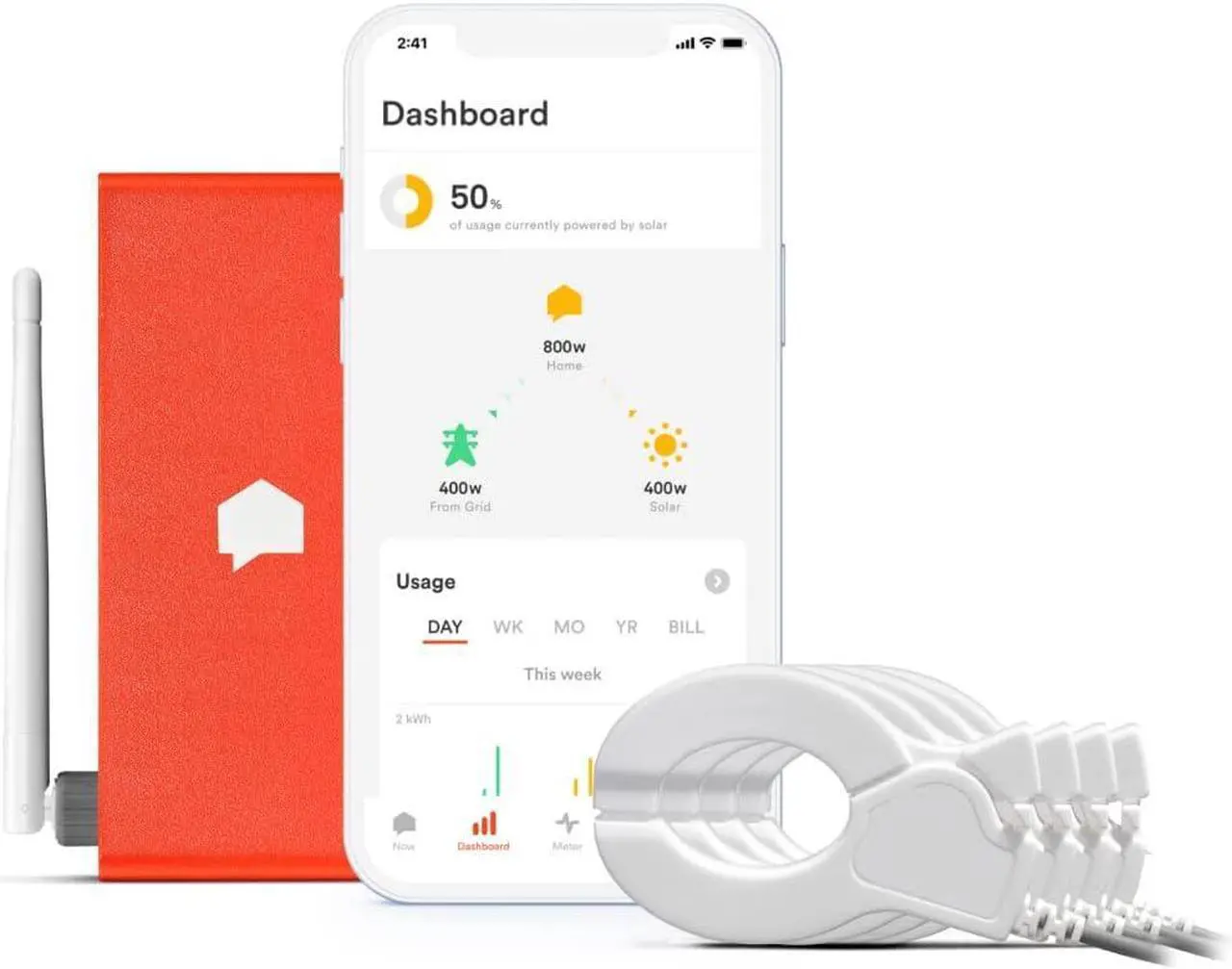 Main image of Sense Energy Monitor with Solar  Track Electricity Usage and Solar Production in Real Time Meets Rigorous ETL/Intertek Safety Standards