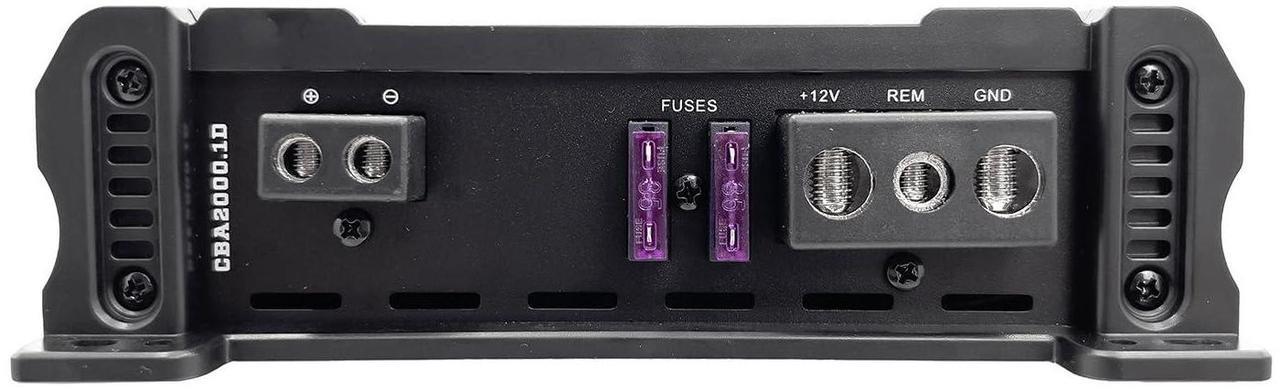 Alt view image 4 of 5 - CBA2000.1D Monoblock 1-Channel Class D Amplifier for Car Subwoofer, 2000W, 2/4 Ohm Stable, Adjustable Low Pass & Subsonic Filter with Bass Boost, MOSFET Power Supply, Bass Knob Included