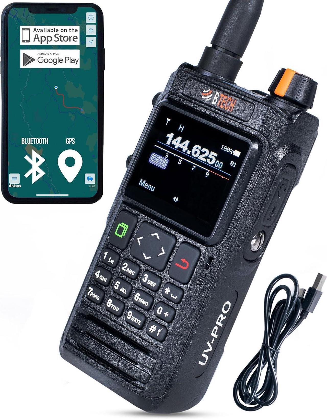 Main image of UV-PRO IP67 Dual Band VHF/UHF Two-Way Radio - APRS, Bluetooth, GPS, Text Messaging, Aviation Band Scanner, NOAA Weather Alerts, USB-C Rechargeable Battery