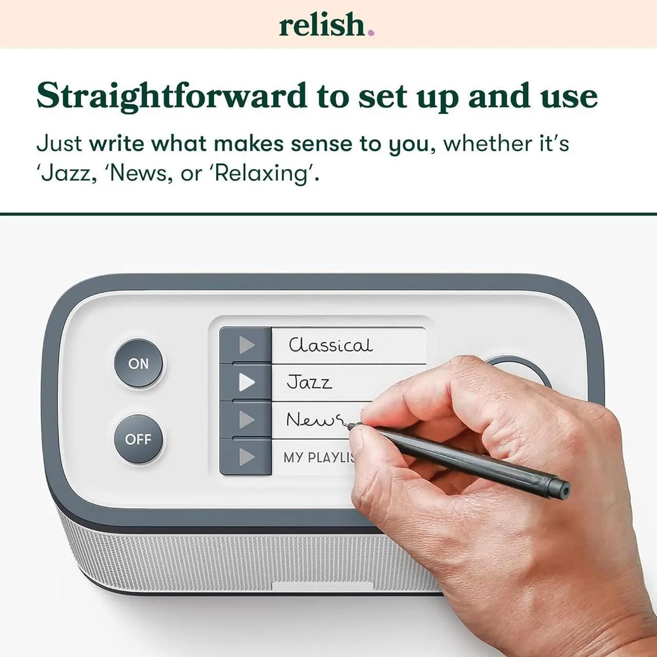 Alt view image 4 of 7 - Simple Portable FM Radio and MP3 Music Player for Seniors, Elderly or Visually Impaired  Large Buttons, Simple Design, Easy to Use