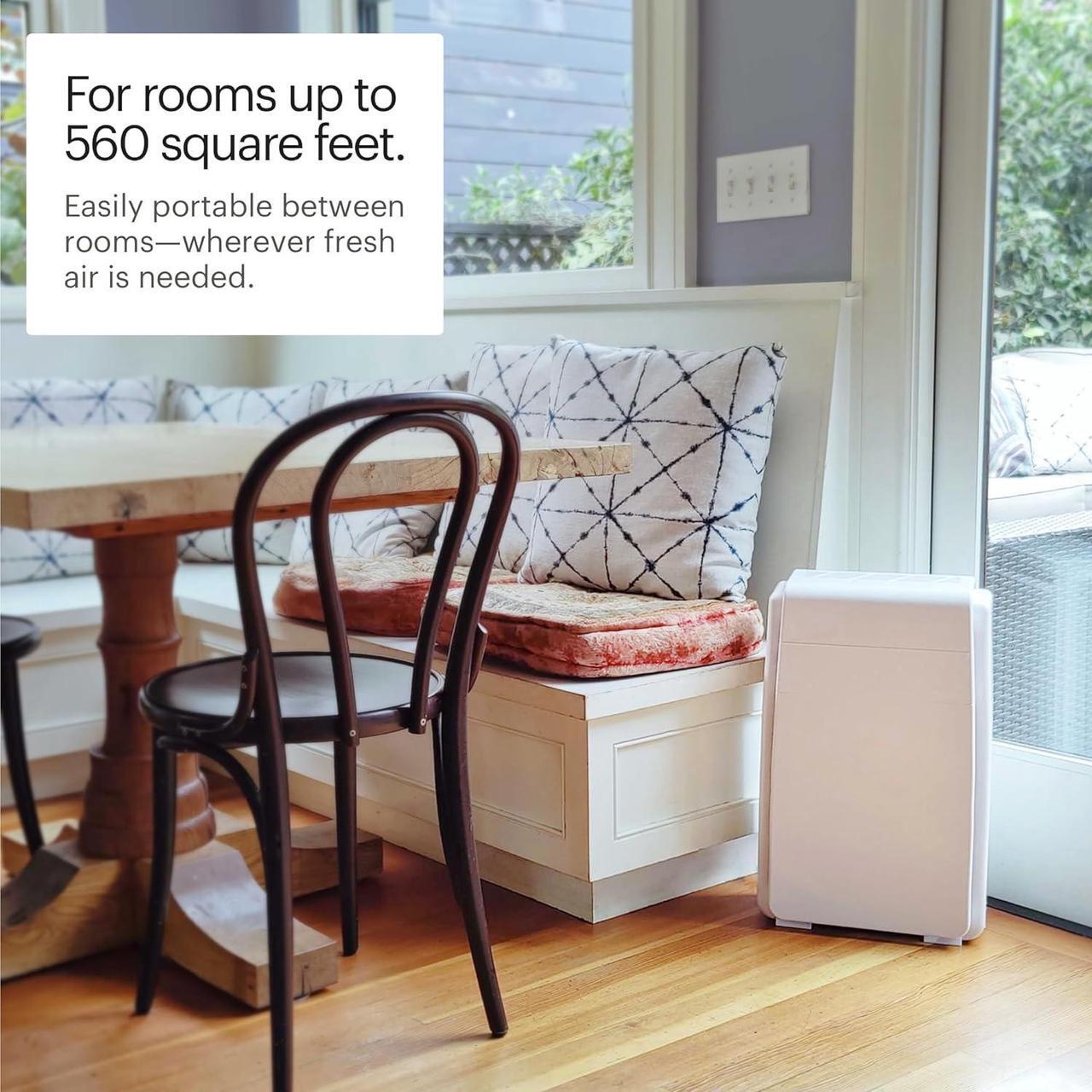 Alt view image 5 of 6 - O2+ Air Purifier P200, 5 Stage Filtration System with HEPA Filter and ligent Ion Technology  560sf - CARB Certified