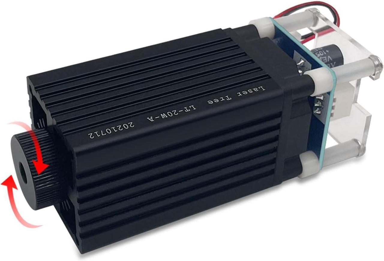 Main image of Laser Engraver Module, 4000mW Optical Power, Laser Engraving Cutting Module, Adjustable Focal, 450nm Laser Head for Laser Engraver Cutter Machine DIY Wood Paper Leather, Class 4