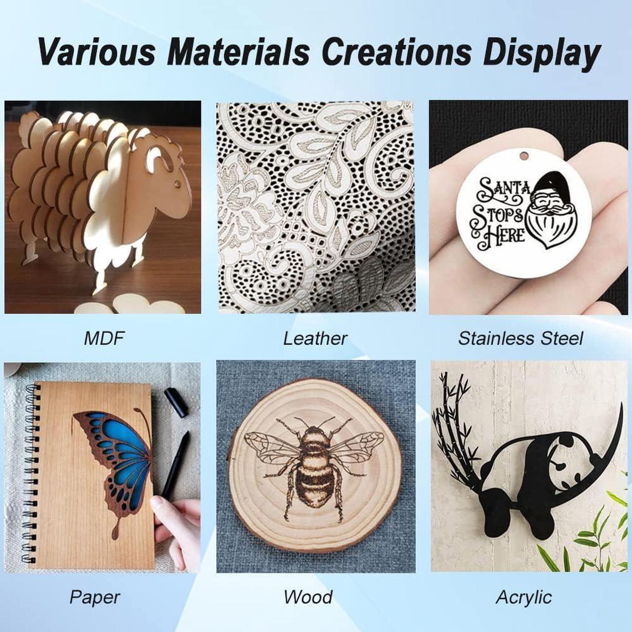 Alt view image 7 of 7 - Laser Engraver Module, 4000mW Optical Power, Laser Engraving Cutting Module, Adjustable Focal, 450nm Laser Head for Laser Engraver Cutter Machine DIY Wood Paper Leather, Class 4