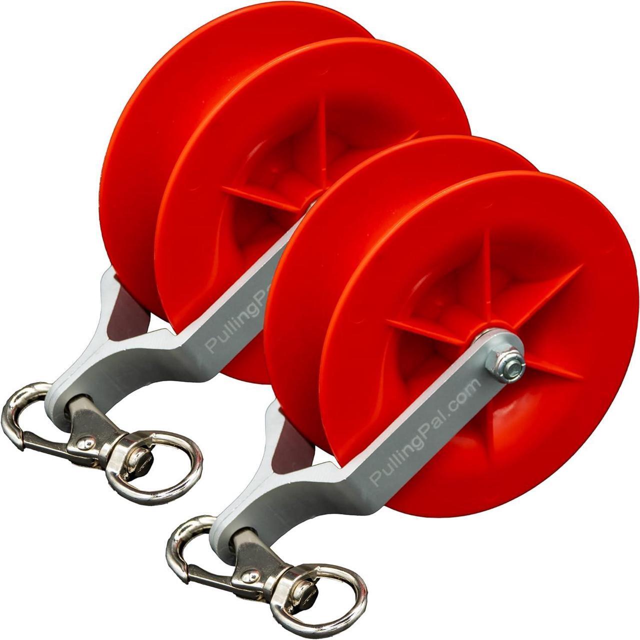 Main image of Low Voltage & Network Cable Installation Pulley. The Best Cat5e & 6, Coax, Fire Alarm, Access Control & Audio Cable Pulley for Low Voltage Wire Pulling & Safe Working  Assembled in USA
