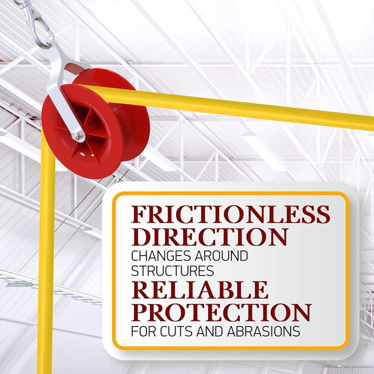 Alt view image 7 of 7 - Low Voltage & Network Cable Installation Pulley. The Best Cat5e & 6, Coax, Fire Alarm, Access Control & Audio Cable Pulley for Low Voltage Wire Pulling & Safe Working  Assembled in USA