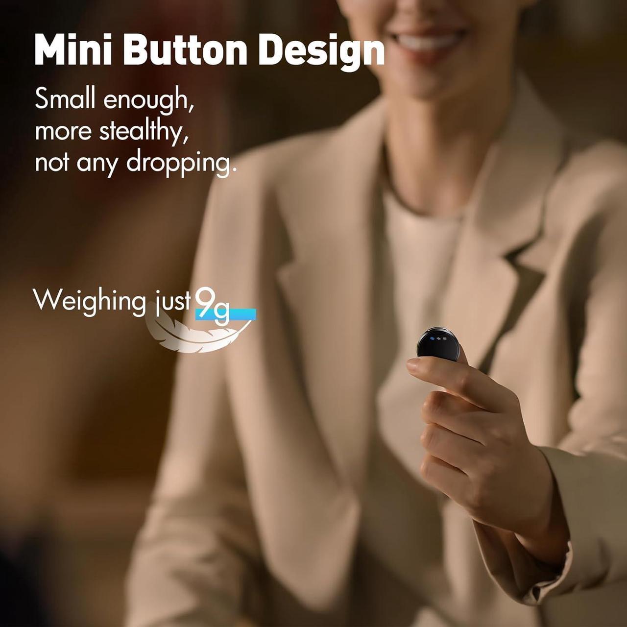 Alt view image 3 of 6 - Wireless Lavalier Microphone for iPhone/Android/PC, Mini Microphone with Noise Cancellation, 16Hrs Battery Life, Lapel Mic for iPhone, USB C/Type C Wireless Lapel Mic for Video Recording