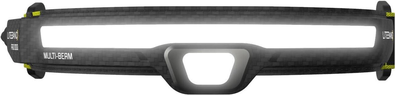 Alt view image 2 of 4 - 1000 Lumens LED Headlamp Rechargeable Battery Powered, Super Bright Tactical Head Lamp Flashlight Hard Hat Light, Mechanic Lamps, Camping, Running, Best Rated For Adults Forehead, Carbon