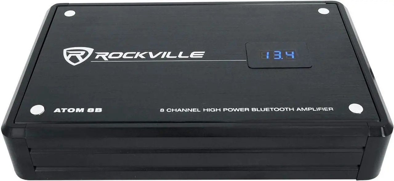 Alt view image 4 of 7 - 8B 3500W 8-Channel Marine/Boat Amplifier with Bluetooth, Black, IPX6, Class D, Includes Remote, Advanced DSP, Compact Design - Perfect for Boats, Marine Sound Systems