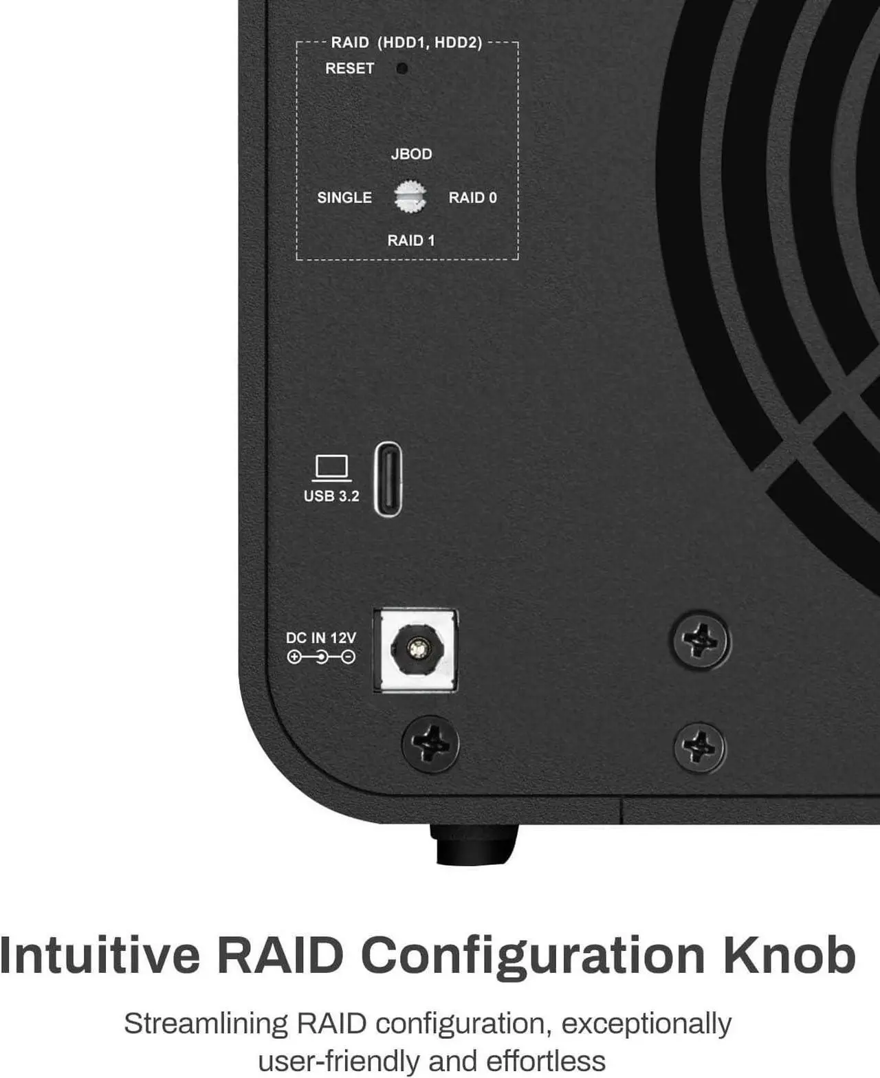Alt view image 3 of 7 - D8 Hybrid HDD NVMe Enclosure USB 3.2 Gen 2 10Gbps Type C 8Bay USB Storage Supports RAID 0/1/Single/JBOD Exclusive 2 Plus 6 RAID Hybrid Disk Array, Diskless