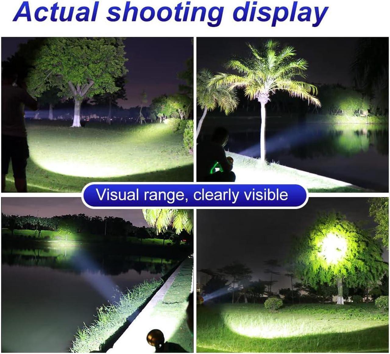 Alt view image 4 of 7 - Coon Hunting Lights,High Power LED Headlamp,Super Bright Rechargeable Headlight,Waterproof Outdoor Spotlight Flashlight,Portable Green red Head lamp for Fishing Camping