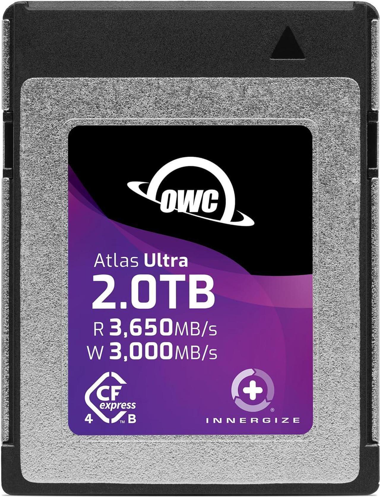 Main image of OWC Atlas Ultra 2.0TB High-Performance CFexpress 4.0 Type B Memory Card, up to 3650MB/s Read, for Pro Video and Photo