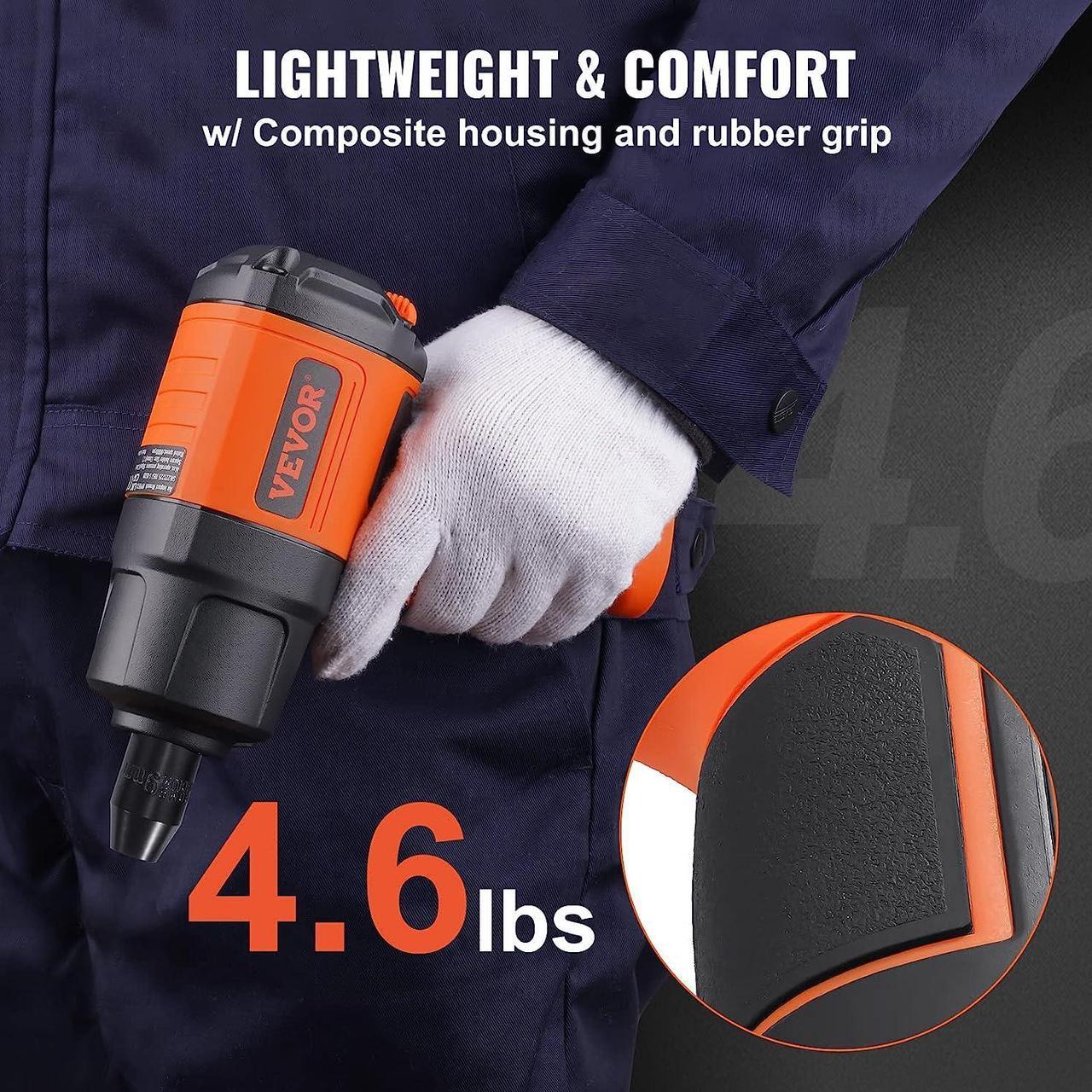 Alt view image 5 of 7 - Air Impact Wrench, 3/8-Inch Drive Air Impact Gun, Up to 690ft-lbs Nut-busting Torque, Lightweight Pneumatic Impact Wrench for Auto Repairs and Maintenance