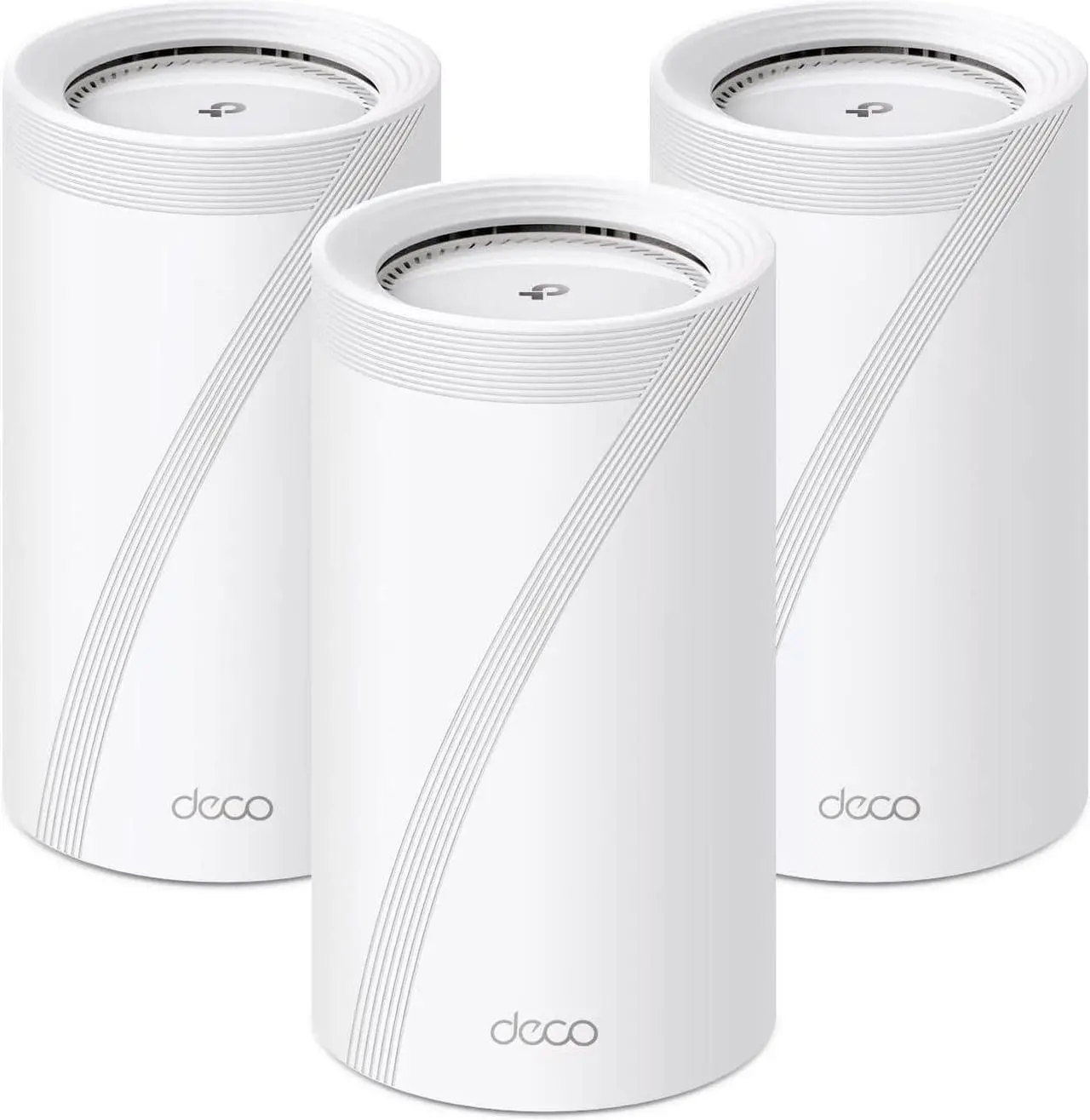 Main image of TP-Link Tri-Band WiFi 7 BE22000 Whole Home Mesh System (Deco BE85) | 12-Stream 22 Gbps | 2× 10G + 2× 2.5G Ports Wired Backhaul, 8× High-Gain Antennas | VPN, AI-Roaming, 4×4 MU-MIMO, HomeShield(3-Pack)