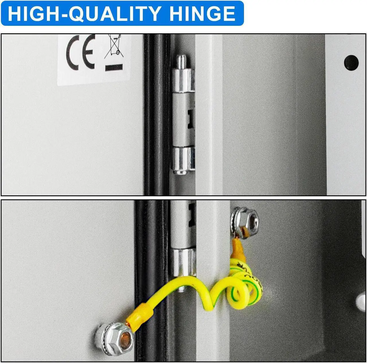 Alt view image 2 of 7 - 24x16x12'' Carbon Steel Electrical Enclosure IP65 Wall Mount Junction Box