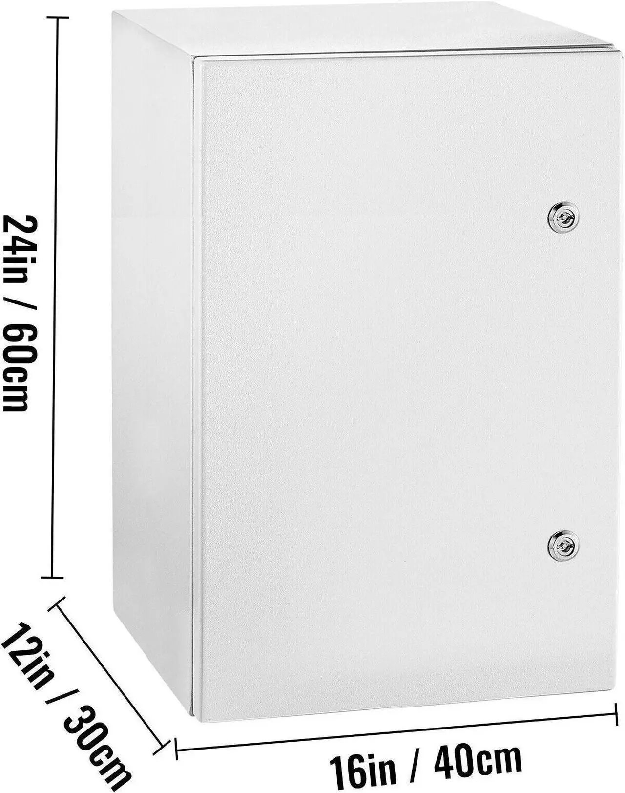 Alt view image 7 of 7 - 24x16x12'' Carbon Steel Electrical Enclosure IP65 Wall Mount Junction Box