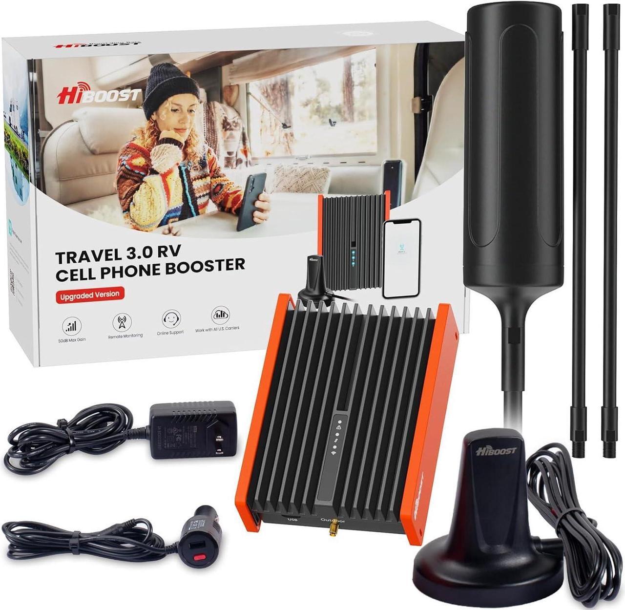 Alt view image 4 of 7 - Cell Phone Booster for RV | High Power RV Booster Kit | 4G & 5G LTE | Signal Booster for Camping Camper Trailer for All U.S.Carriers Verizon, AT&T, T-Mobile Adjustable Antenna, FCC Approved