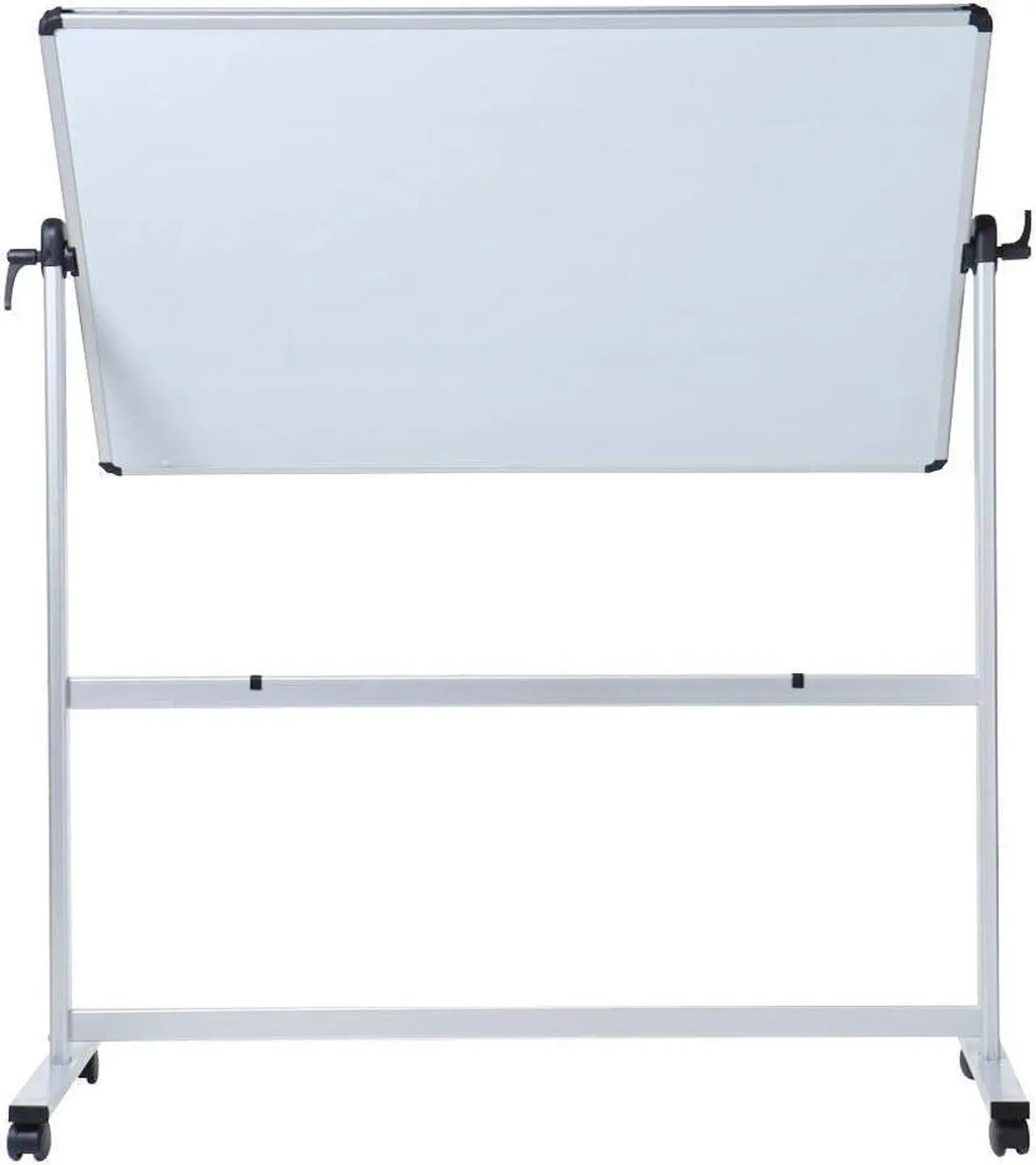 Alt view image 3 of 5 - Double-Sided Magnetic Mobile Whiteboard,72 x 40 Inches Aluminium Frame and Stand