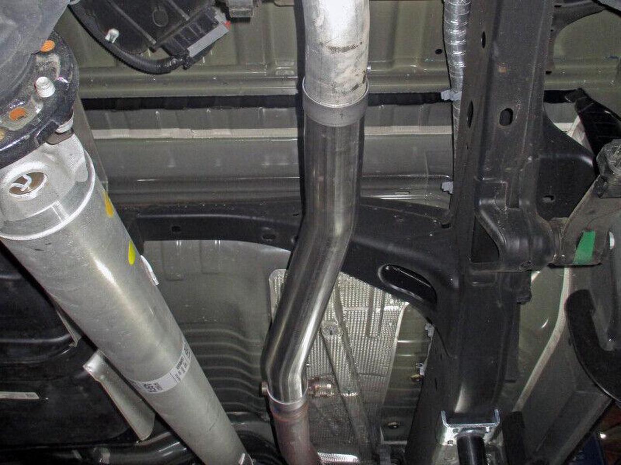Alt view image 3 of 5 - Apollo GT Series 409 Stainless Steel Muffler Delete Pipe GM for Silverado/Sierra