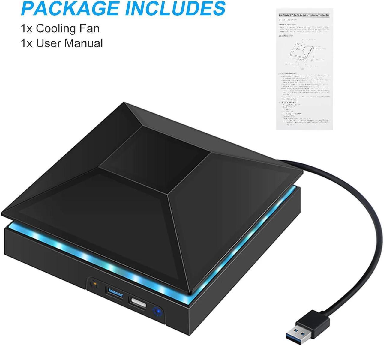 Alt view image 7 of 7 - USB Cooling Fan Vertical Stand Cooler Accessories For Xbox Series X Game Console
