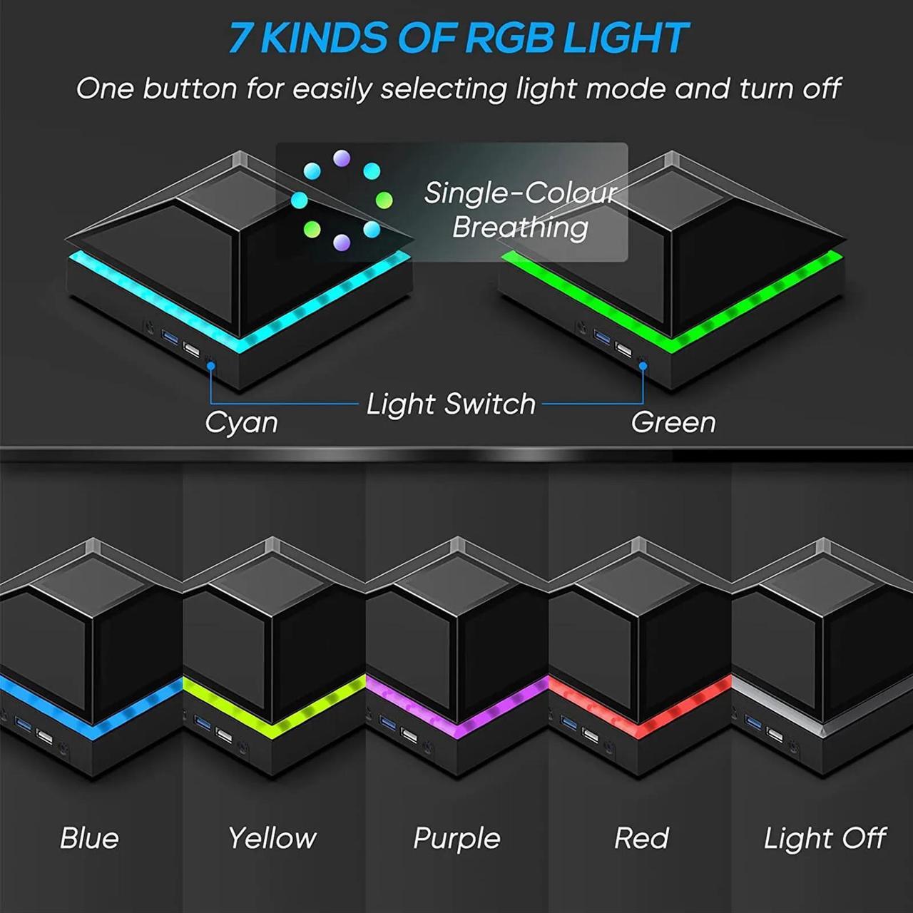 Alt view image 4 of 7 - USB Cooling Fan Vertical Stand Cooler Accessories For Xbox Series X Game Console