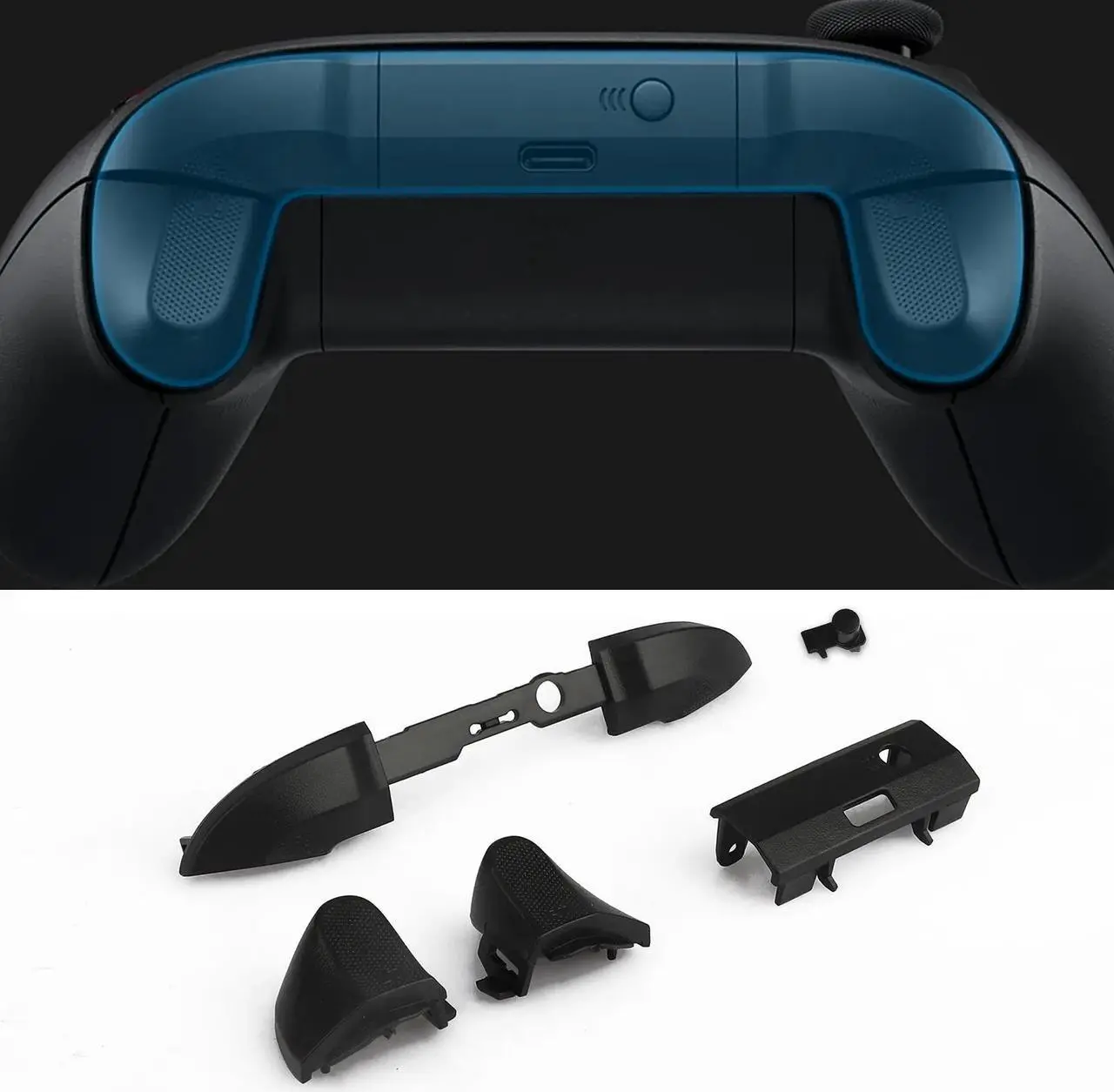 Alt view image 4 of 7 - Replacement Bumpers Buttons for Xbox Series X/S Controller Gamepad Repair Parts