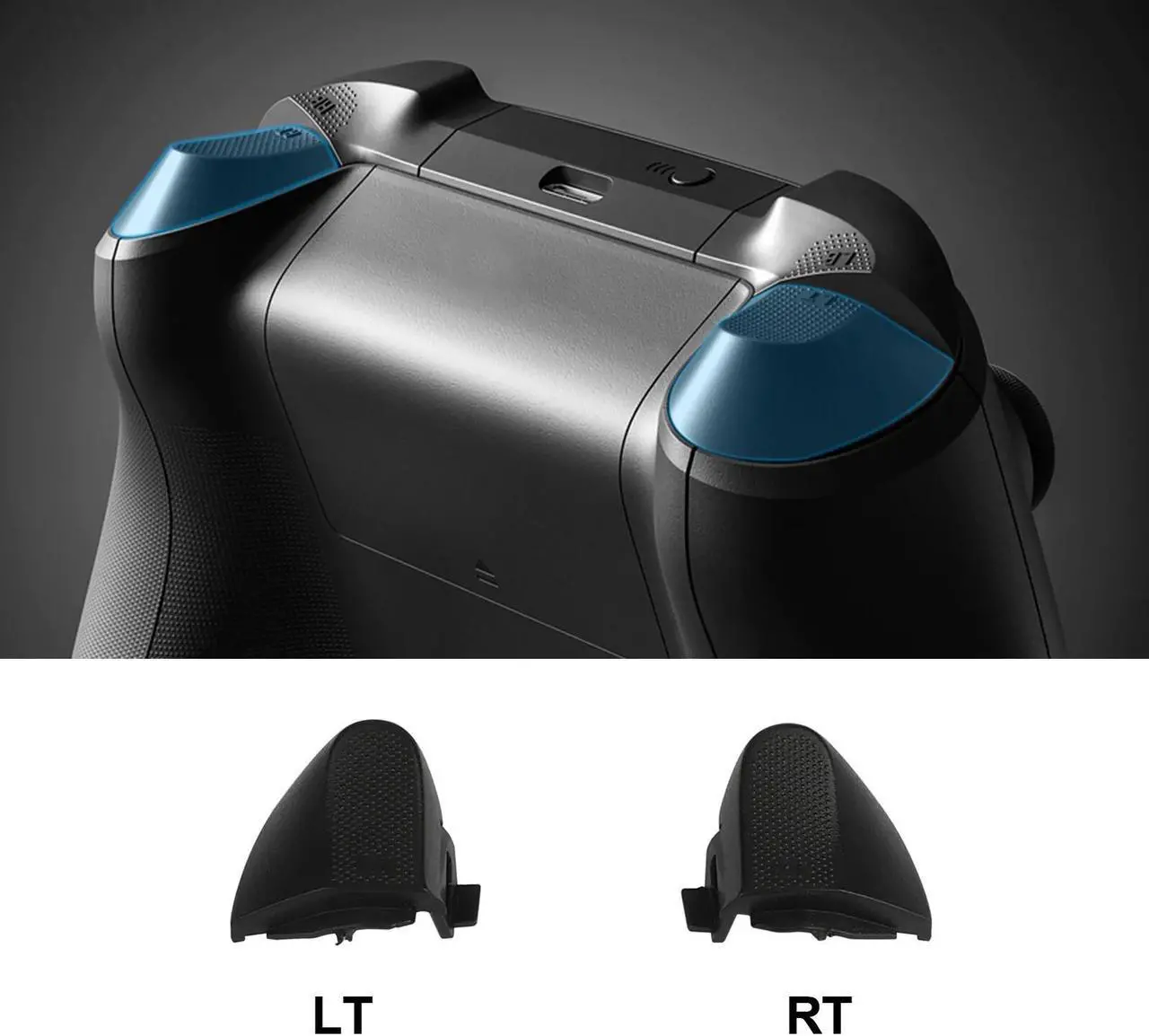 Alt view image 3 of 7 - Replacement Bumpers Buttons for Xbox Series X/S Controller Gamepad Repair Parts