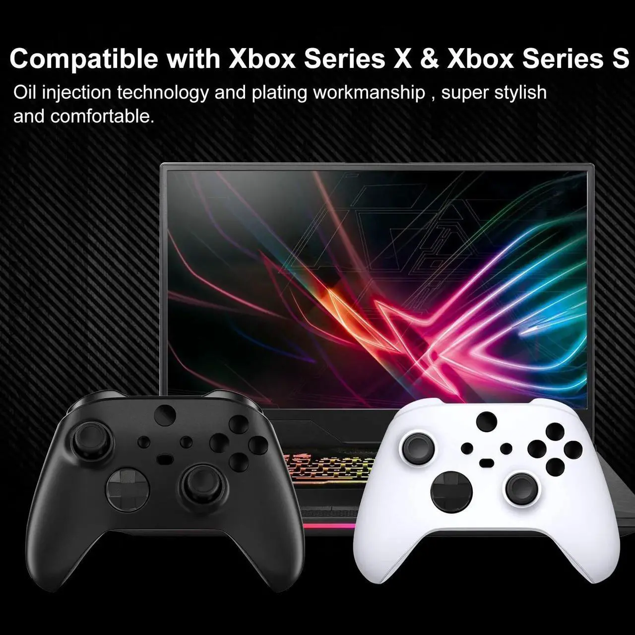 Alt view image 7 of 7 - Replacement Bumpers Buttons for Xbox Series X/S Controller Gamepad Repair Parts