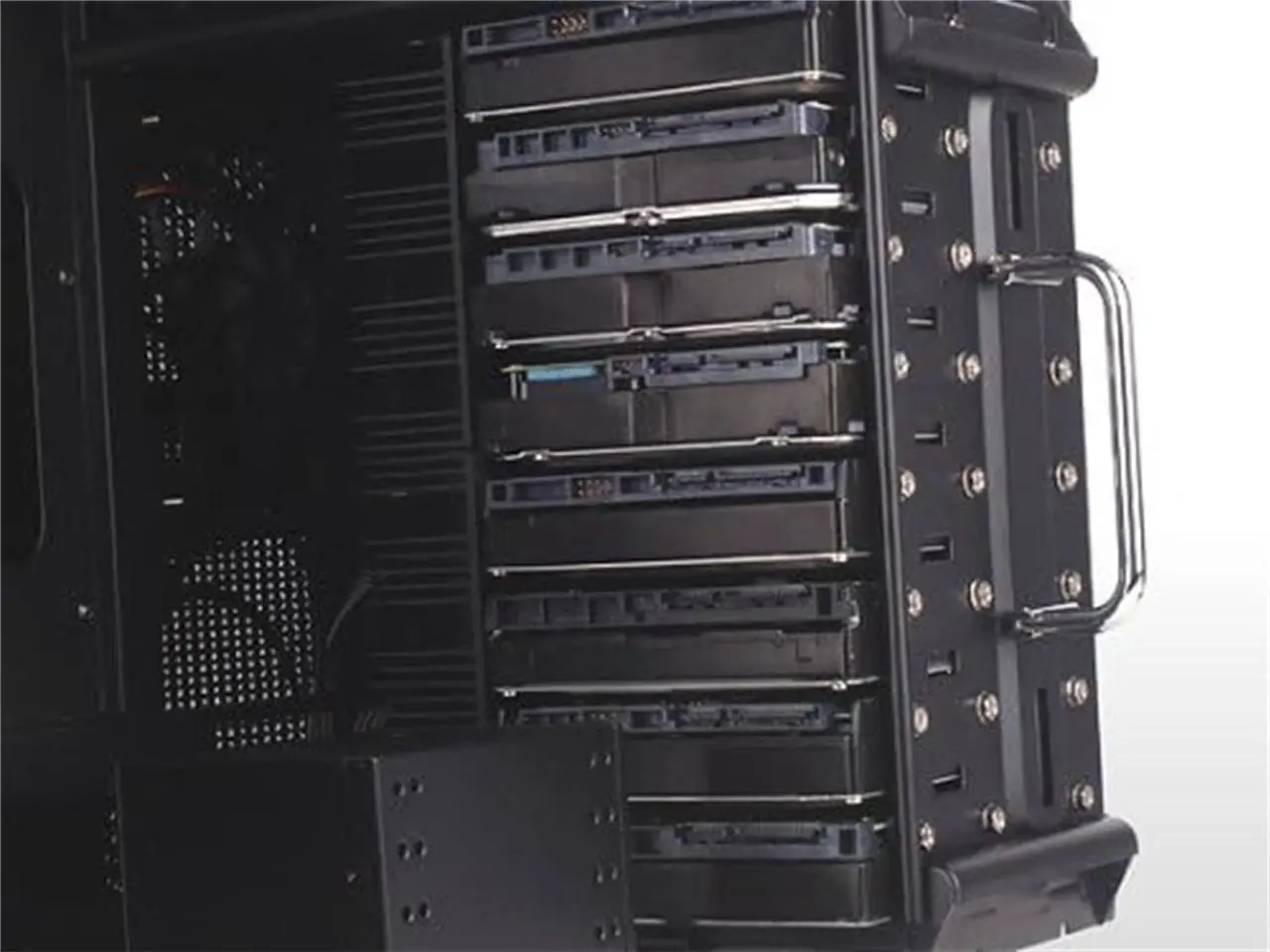 Alt view image 4 of 7 - SilverStone Temjin Series SST-TJ04B-E Black Aluminum front panel, steel body ATX Mid Tower Computer Case