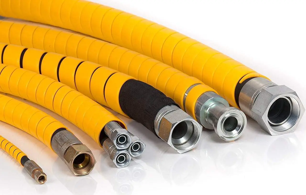 Main image of 1/2 Inch Heavy Duty Spiral Wrap HDPE Flexible Plastic Cable Sleeve Hose Protector 25 Feet - Black