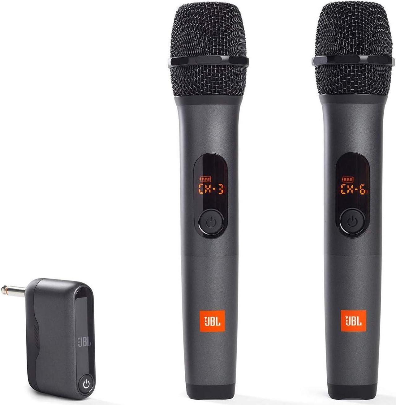 Main image of Wireless Two Microphone System with Dual-Channel Receiver, Black