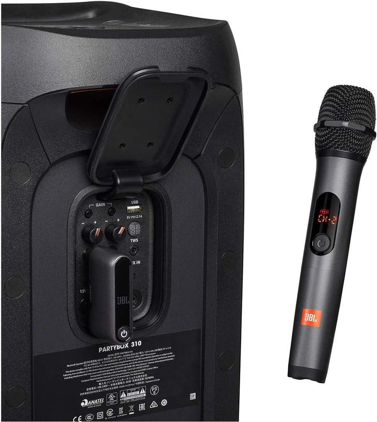 Alt view image 5 of 6 - Wireless Two Microphone System with Dual-Channel Receiver, Black