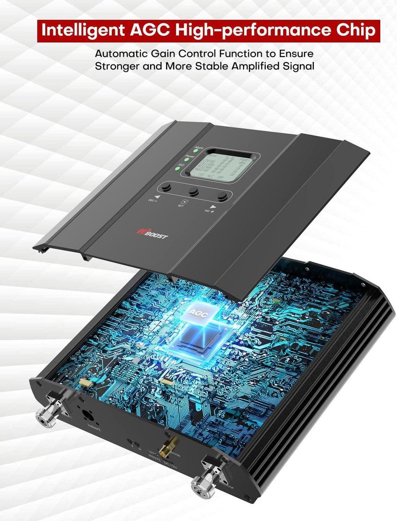 Alt view image 3 of 7 - Cell Phone Signal Booster for Home and Office, 5,500 sq ft, Boost 5G 4G LTE Data for Verizon AT&T and All U.S. Carriers, FCC Approved (10K Smart Link)