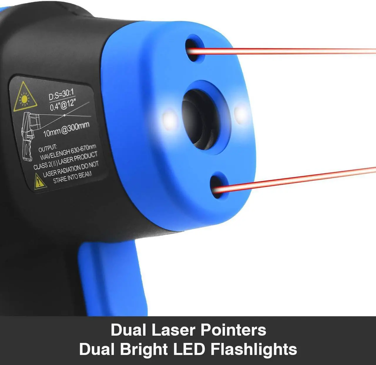 Alt view image 2 of 7 - BT-1500C Pyrometer Non Contact Laser Infrared Thermometer Measures -58 to 2732 (-50 ~ 1500) High Temp, IR Temperature Gauge with Color LCD (NOT for Human Temp)