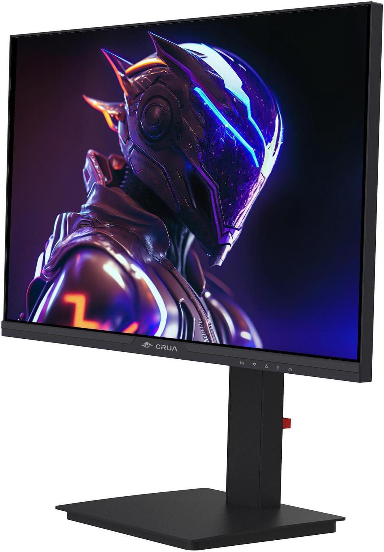 Alt view image 2 of 7 - CRUA 24.5Inch Gaming Monitor 144Hz/165Hz, FHD 100% sRGB Computer Monitor, Height/Pivot/Swivel/Tilt Adjustable Vertical Monitor, Support FreeSync, DisplayPort, HDMI, Wall Mount (75mmX75mm)
