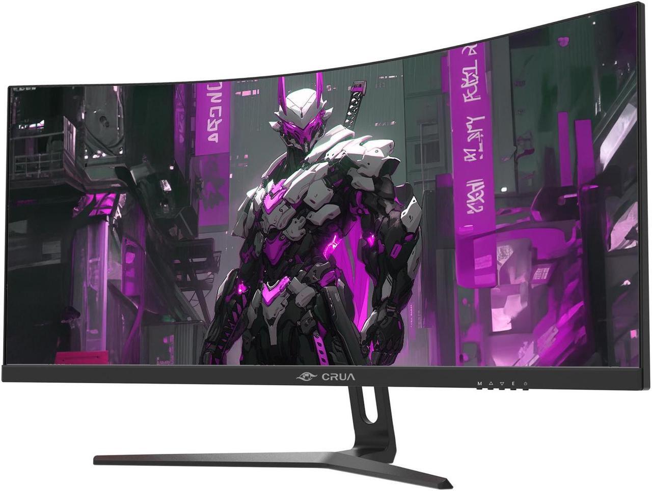 Alt view image 2 of 7 - 30" Curved Gaming Monitor, 144Hz/200Hz Ultrawide Computer Monitor, WFHD(2560*1080P)VA Screen,21:9,1500R,99%sRGB, PC Monitors Support FreeSync, With HDMI/DP, Support Wall Mount- Black